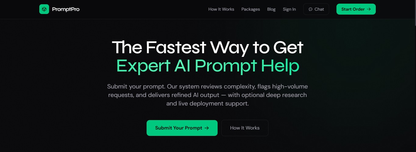 Prompt Pro - expert AI prompt help platform with real-time pricing and multi-gateway payments